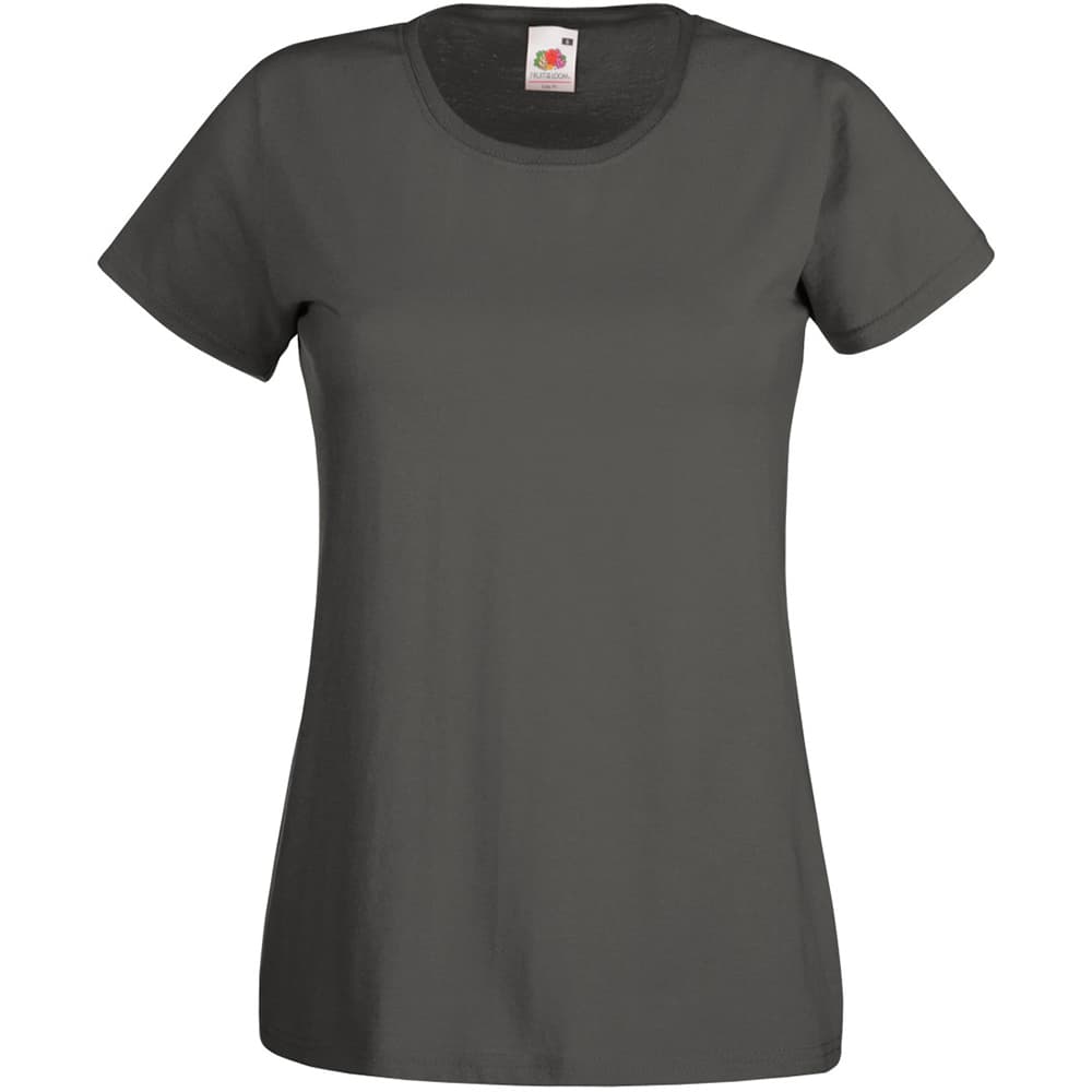 Womens/Ladies Value Fitted Short Sleeve Casual T-Shirt