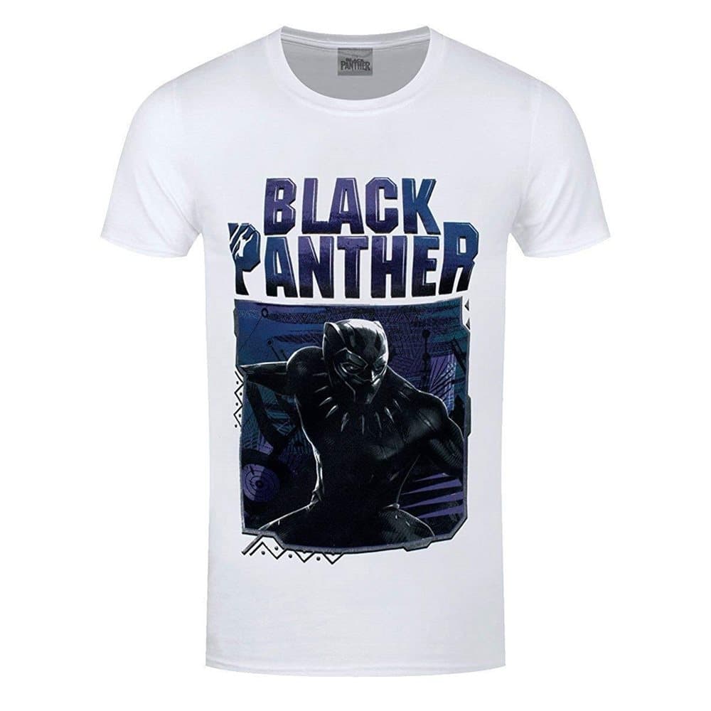 Black Panther Unisex Adults Image And Logo Design T-Shirt