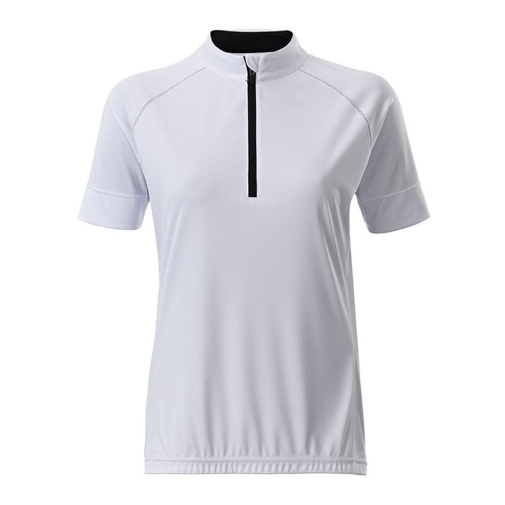James and Nicholson T-shirt med cykel T-shirt med halva dragkedja