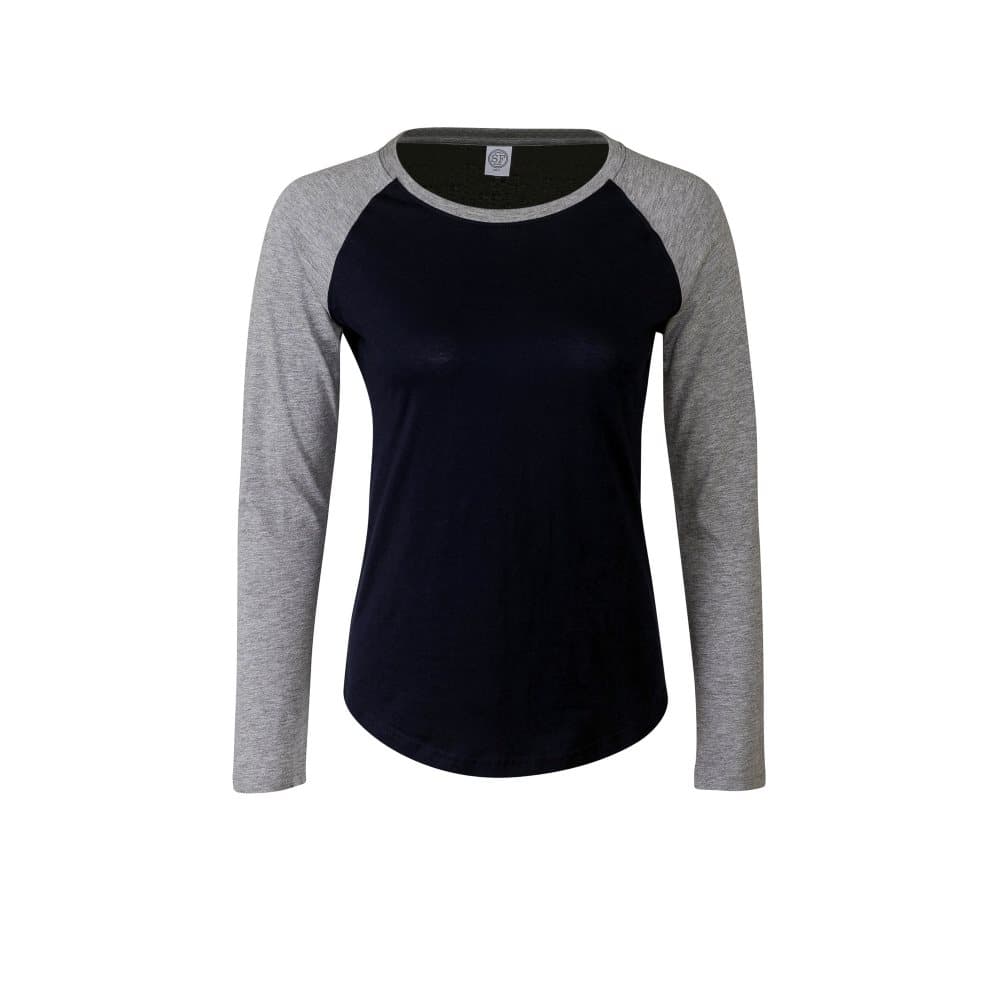 Skinnifit Womens/Ladies Long Sleeve Baseball T-Shirt