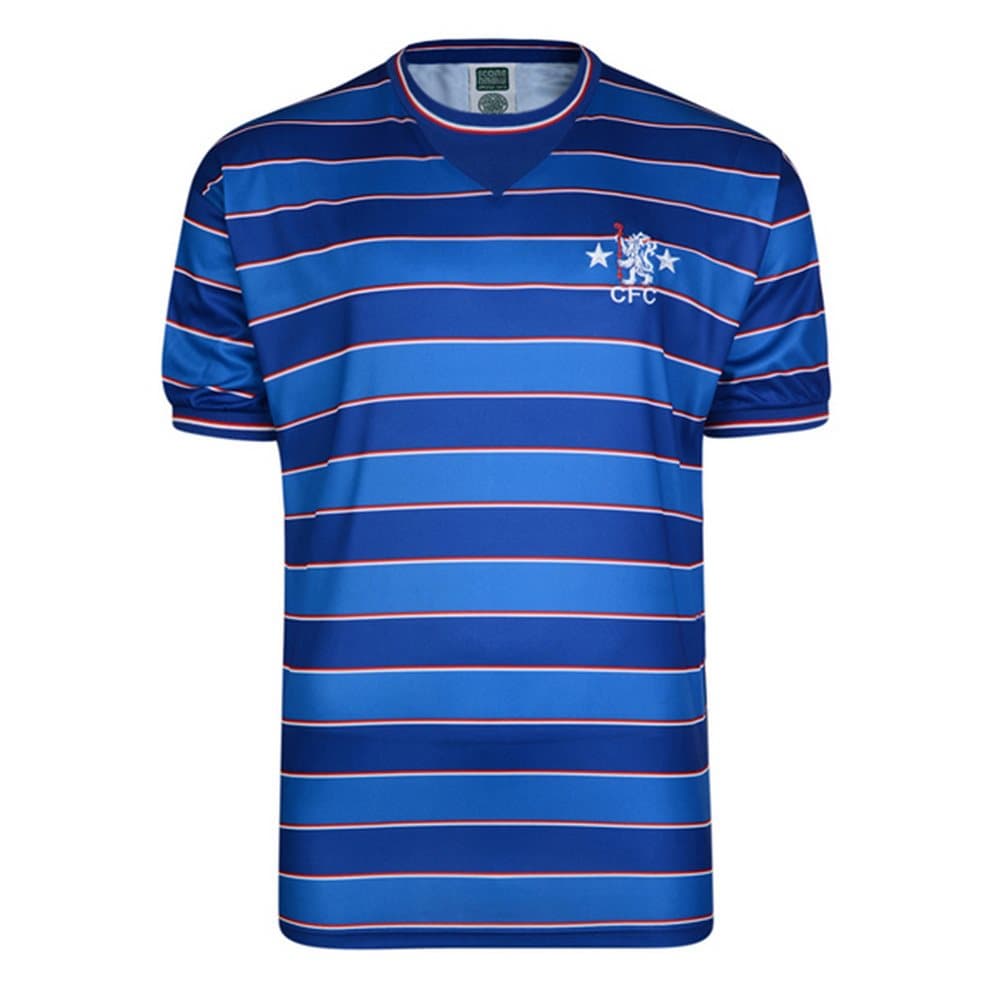 Chelsea FC Mens Official Football 1984 Retro Short Sleeve Shirt