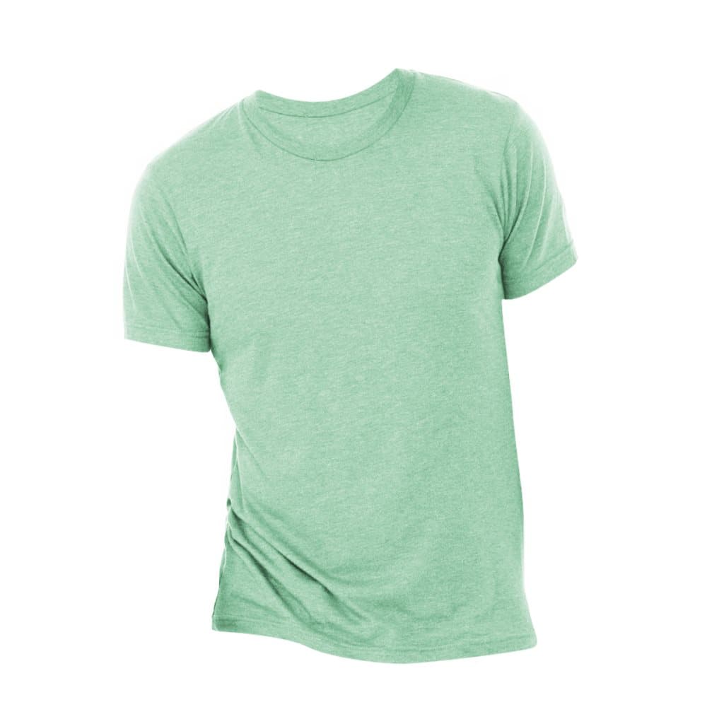 Canvas Herr Triblend Crew Neck Vanligt kortärmad T-shirt