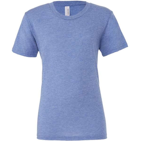 Canvas Mens Triblend Crew Neck Plain Short Sleeve T-Shirt för män