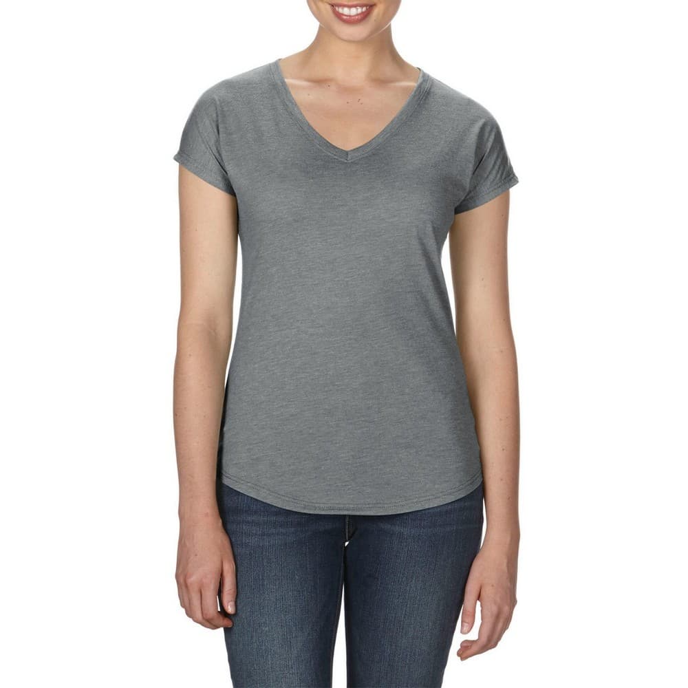 Anvil Womens/Ladies Tri-Blend V-Neck Tee