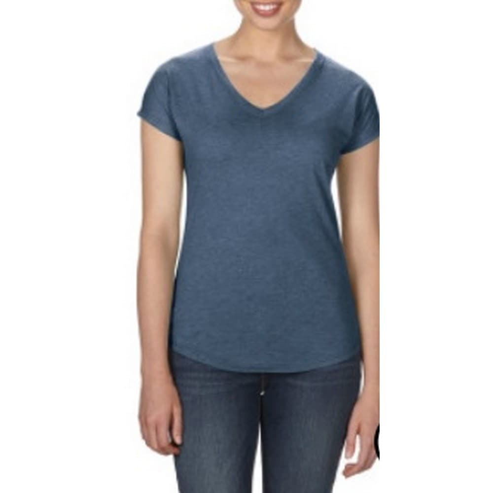Anvil Womens/Ladies Tri-Blend V-Neck Tee