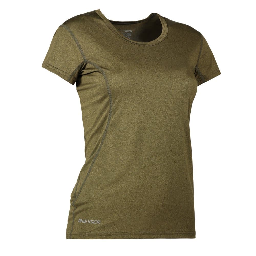 ID Kvinnors / dam aktiv kort ärm utrustad sportt-shirt