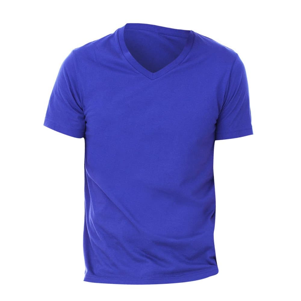 Canvas Mens Jersey Short Sleeve V-Neck T-Shirt
