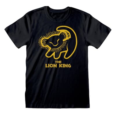 The Lion King Unisex Adults Simba Silhouette T-Shirt