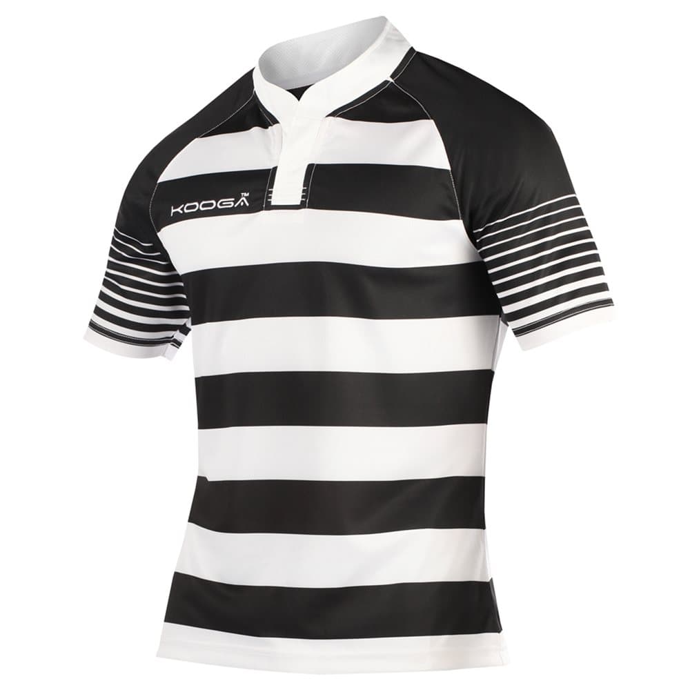 KooGa Män Touchline Hooped Match Rugby Shirt