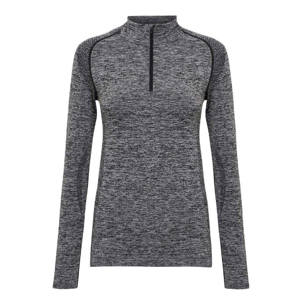 TriDri Sömlös 3D Fit Multi Sport Performance Zip Top för kvinnor / damer