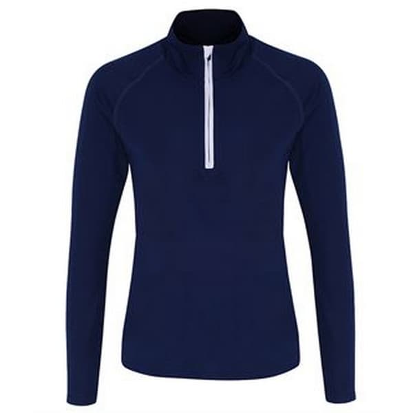 TriDri Kvinnor/Damer långärmad Performance Quarter Zip Top med lång ärm