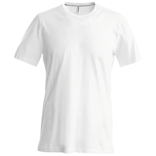 Kariban Slim Fit kortärmad T-shirt med halsringning för män