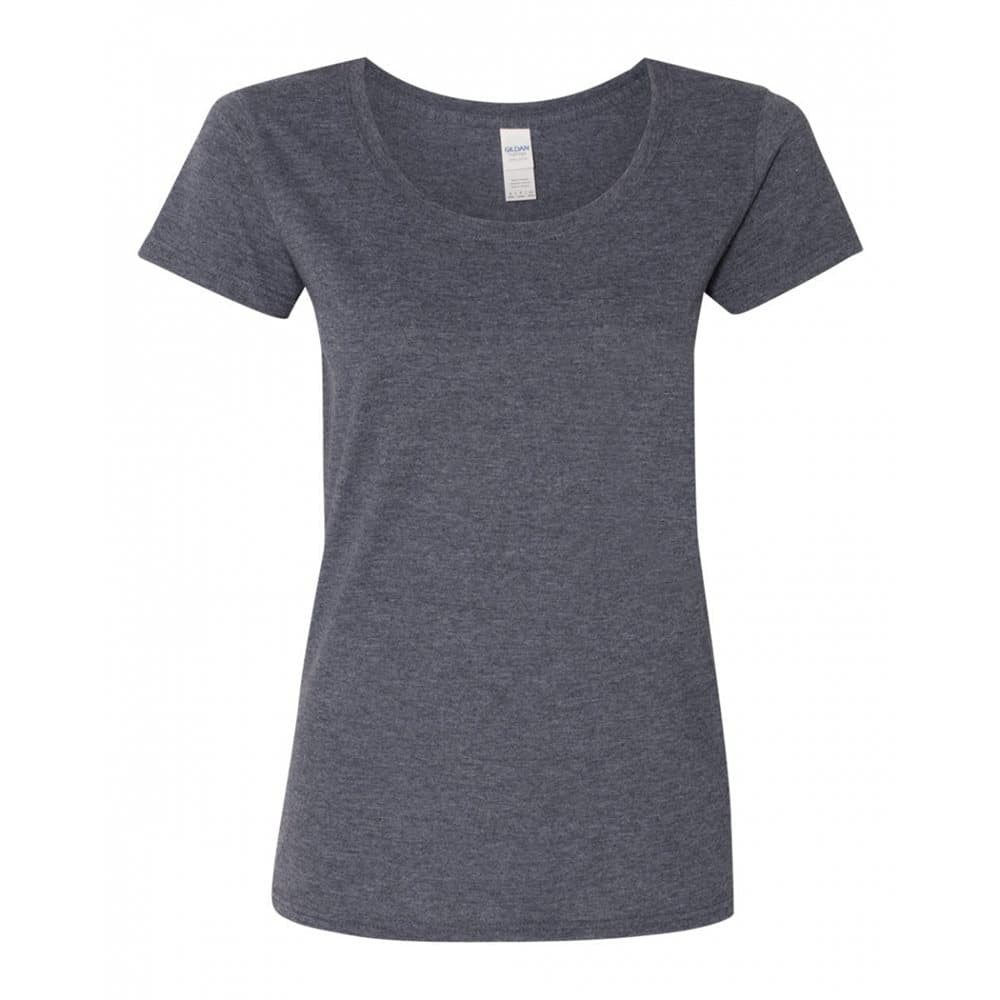 Gildan Womens/Ladies Short Sleeve Deep Scoop Neck T-Shirt