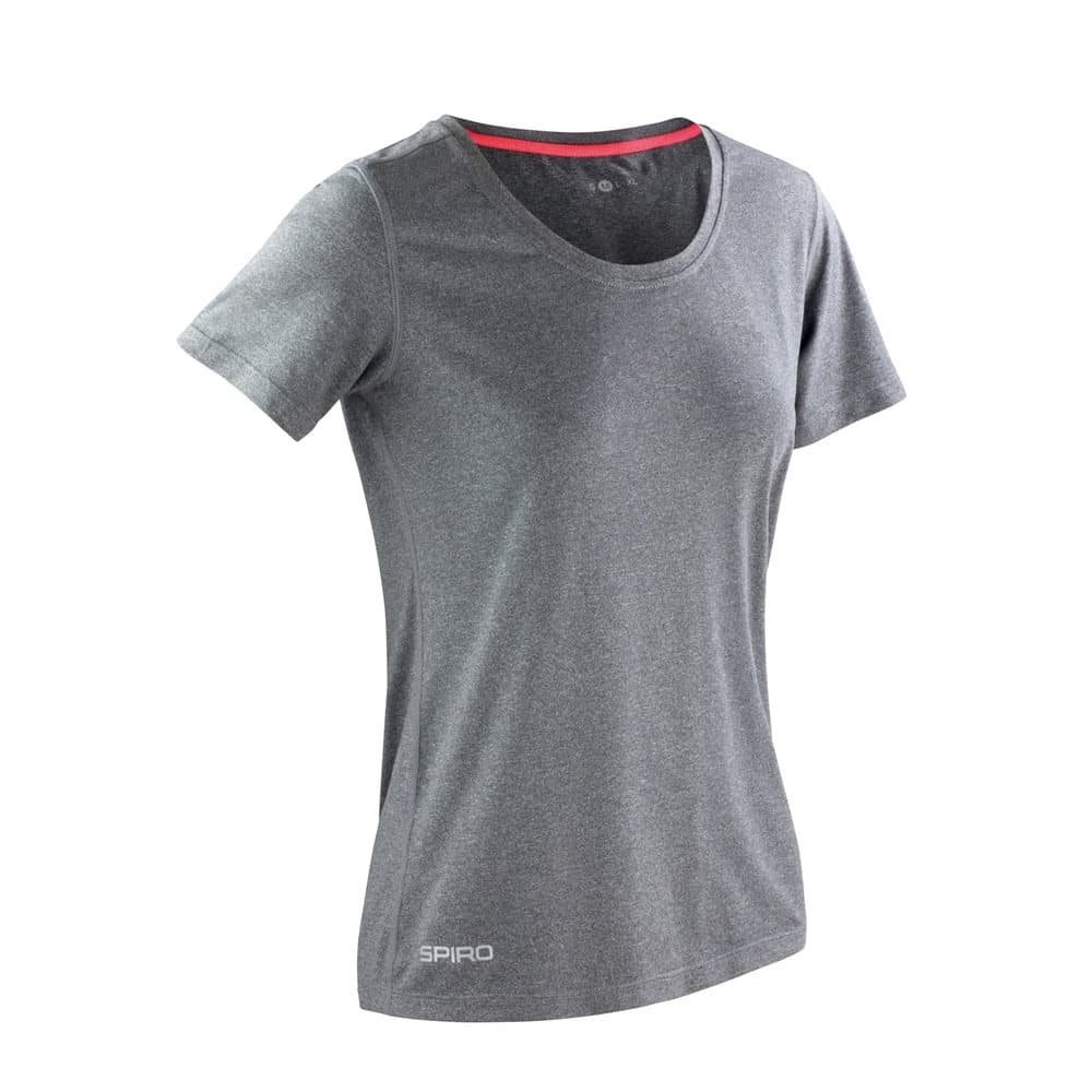 Spiro Dam / Glänsande Marl Fitness T-shirt för damer