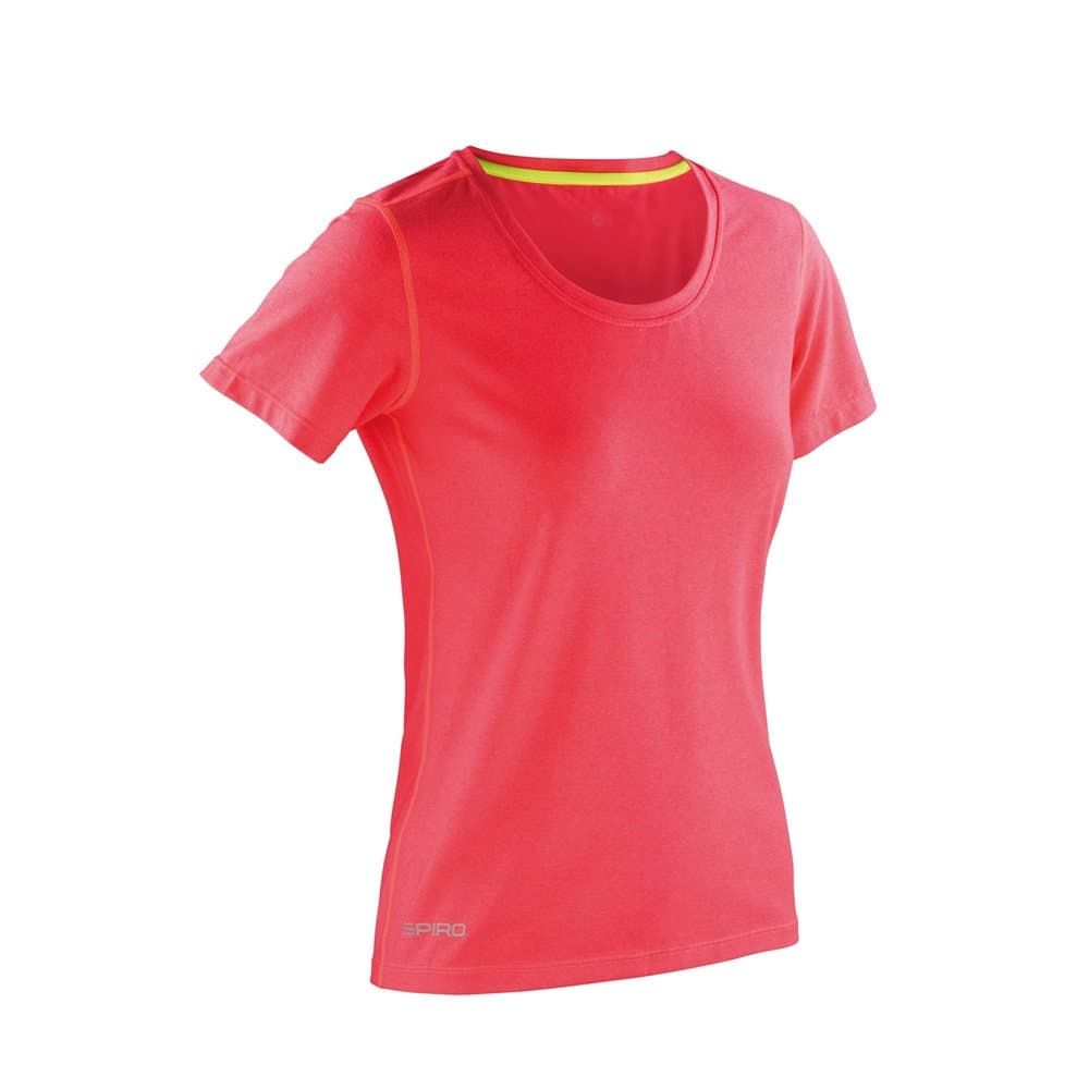 Spiro Dam / Glänsande Marl Fitness T-shirt för damer