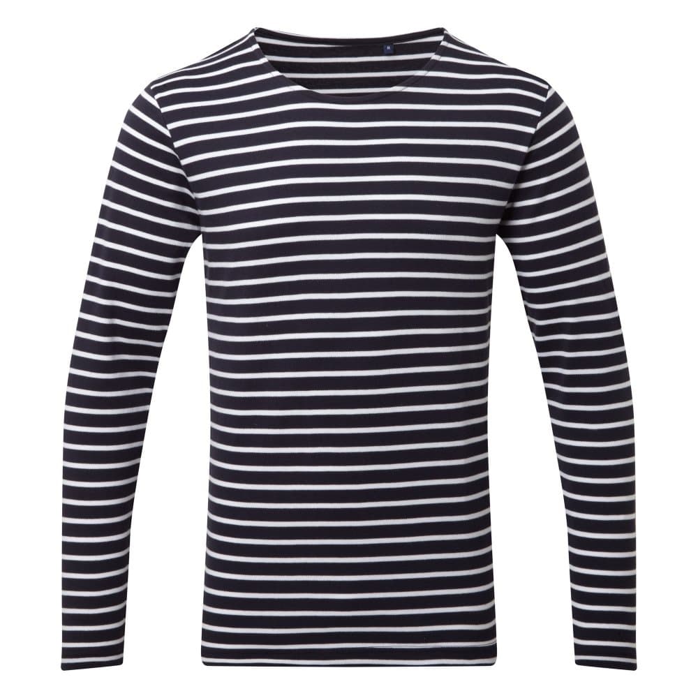 Asquith & Fox Mens Mariniere Coastal Long Sleeve T-Shirt