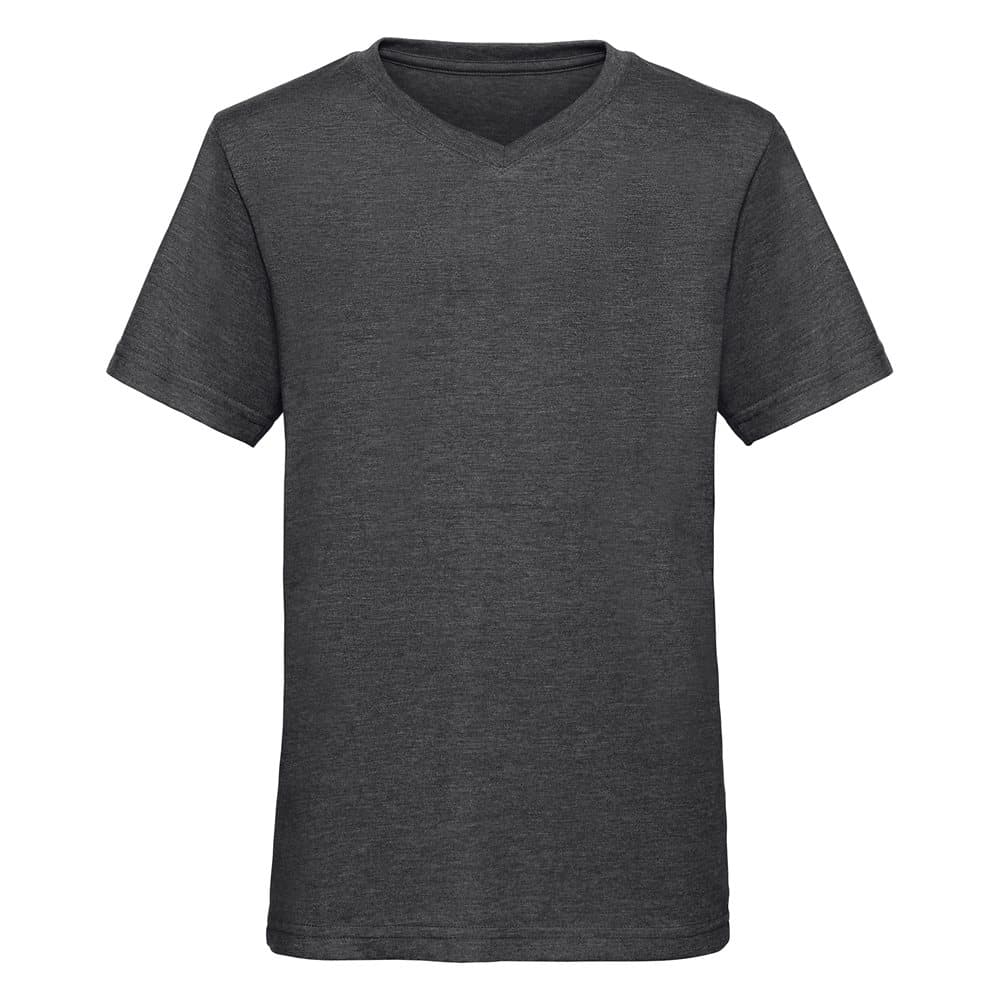 Russell Older Boys Short Sleeve V-Neck HD T-Shirt