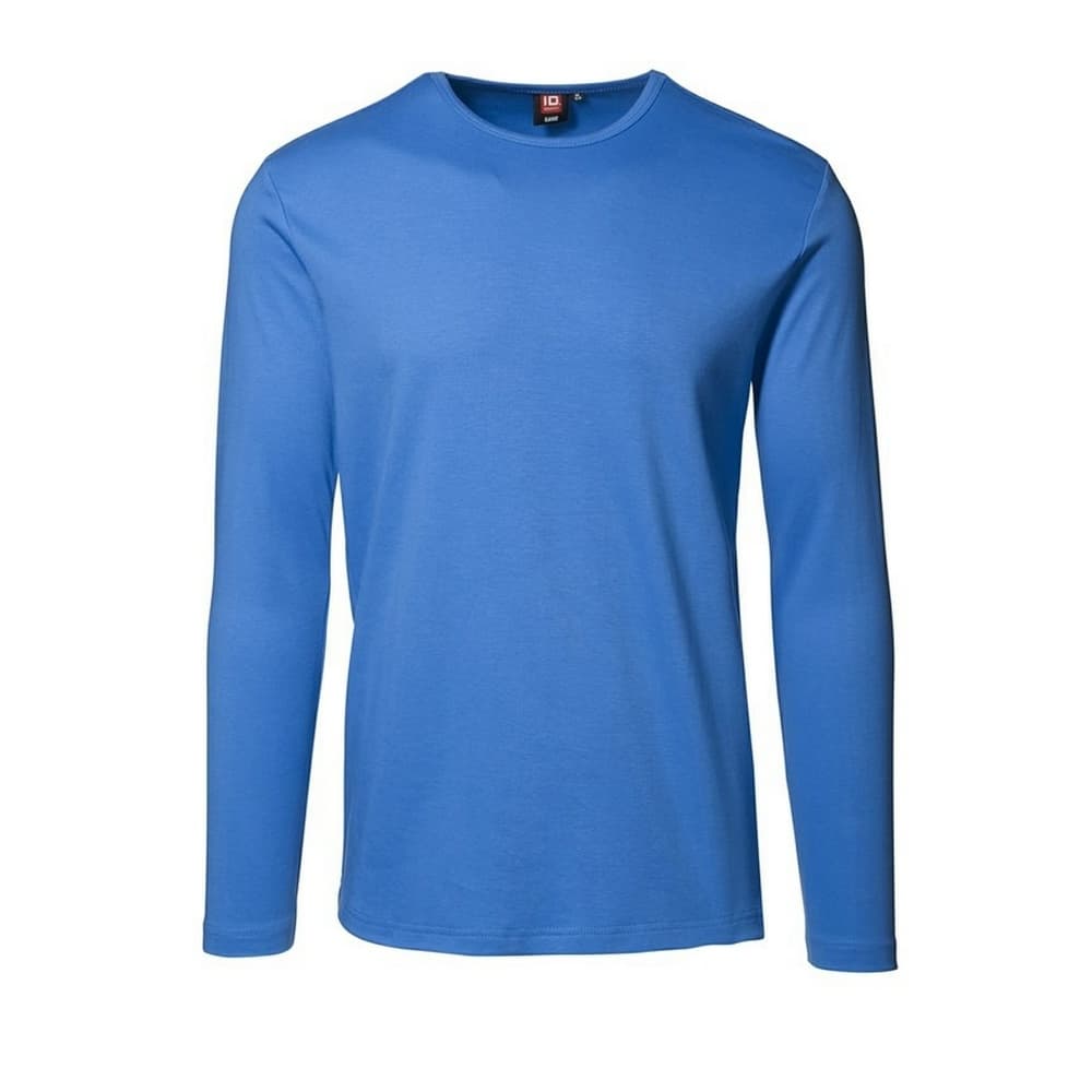 ID Långärmad Slimline-fitting Interlock T-shirt för herrar