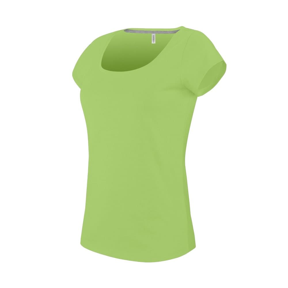 Kariban Womens/Ladies Boat Neck Short Sleeve T-Shirt