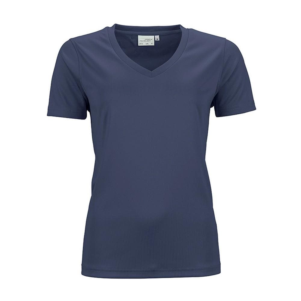 James and Nicholson Aktiv t-shirt med V-hals och dam