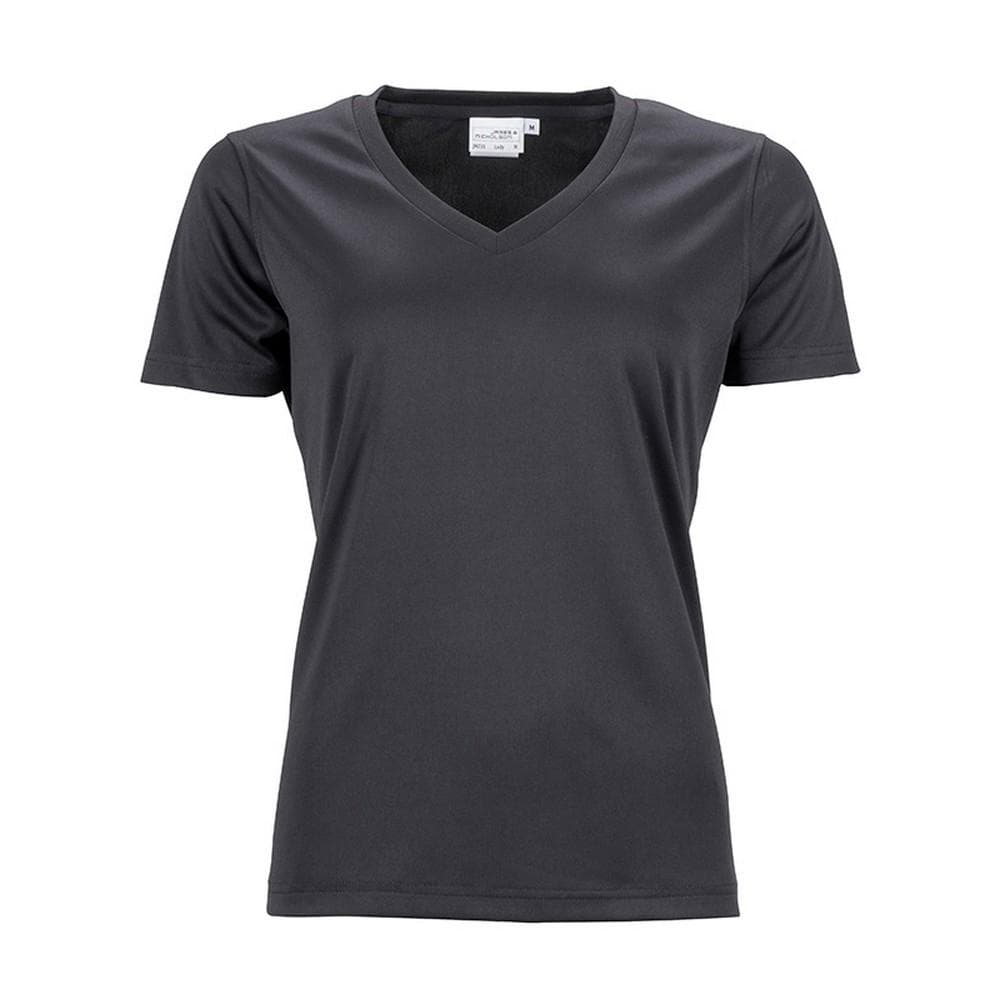 James and Nicholson Aktiv t-shirt med V-hals och dam