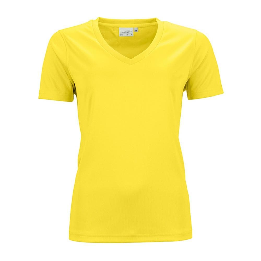 James and Nicholson Aktiv t-shirt med V-hals och dam