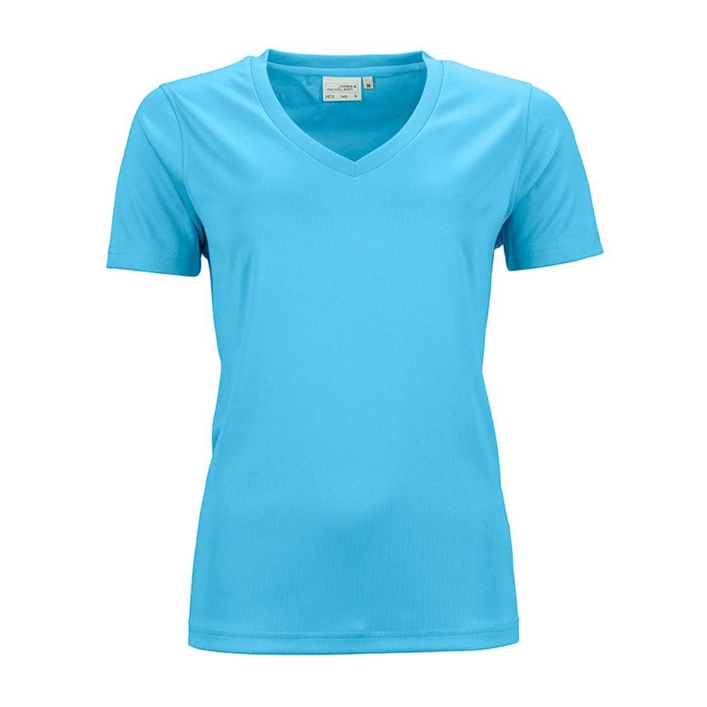 James And Nicholson Womens/Ladies Active V Neck T-Shirt