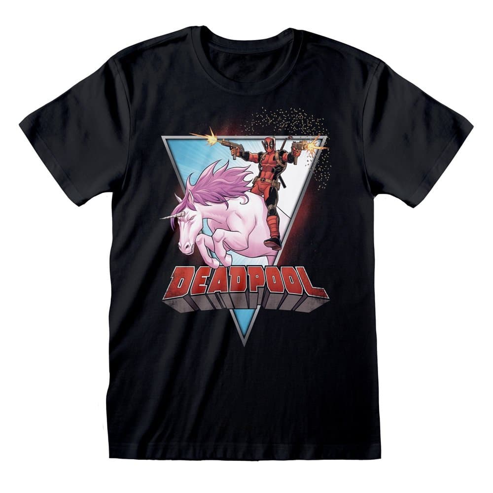 Deadpool Unisex Adults Unicorn Rider T-Shirt