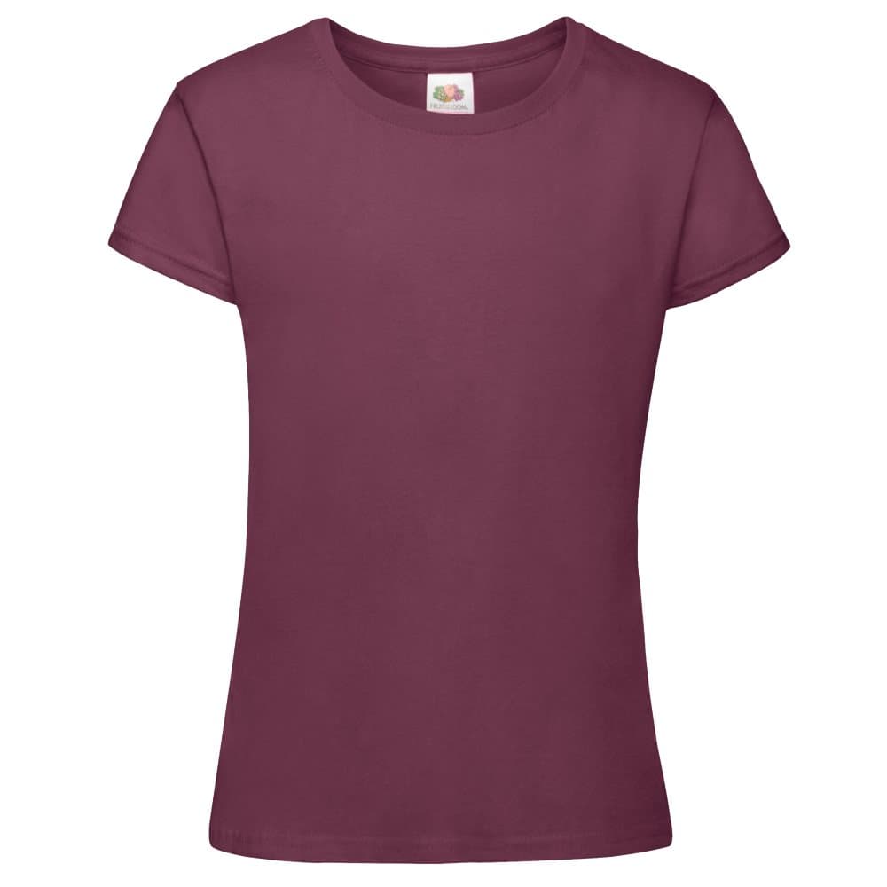 Fruit Of The Loom Girls Sofspun Short Sleeve T-Shirt (Pack of 2)