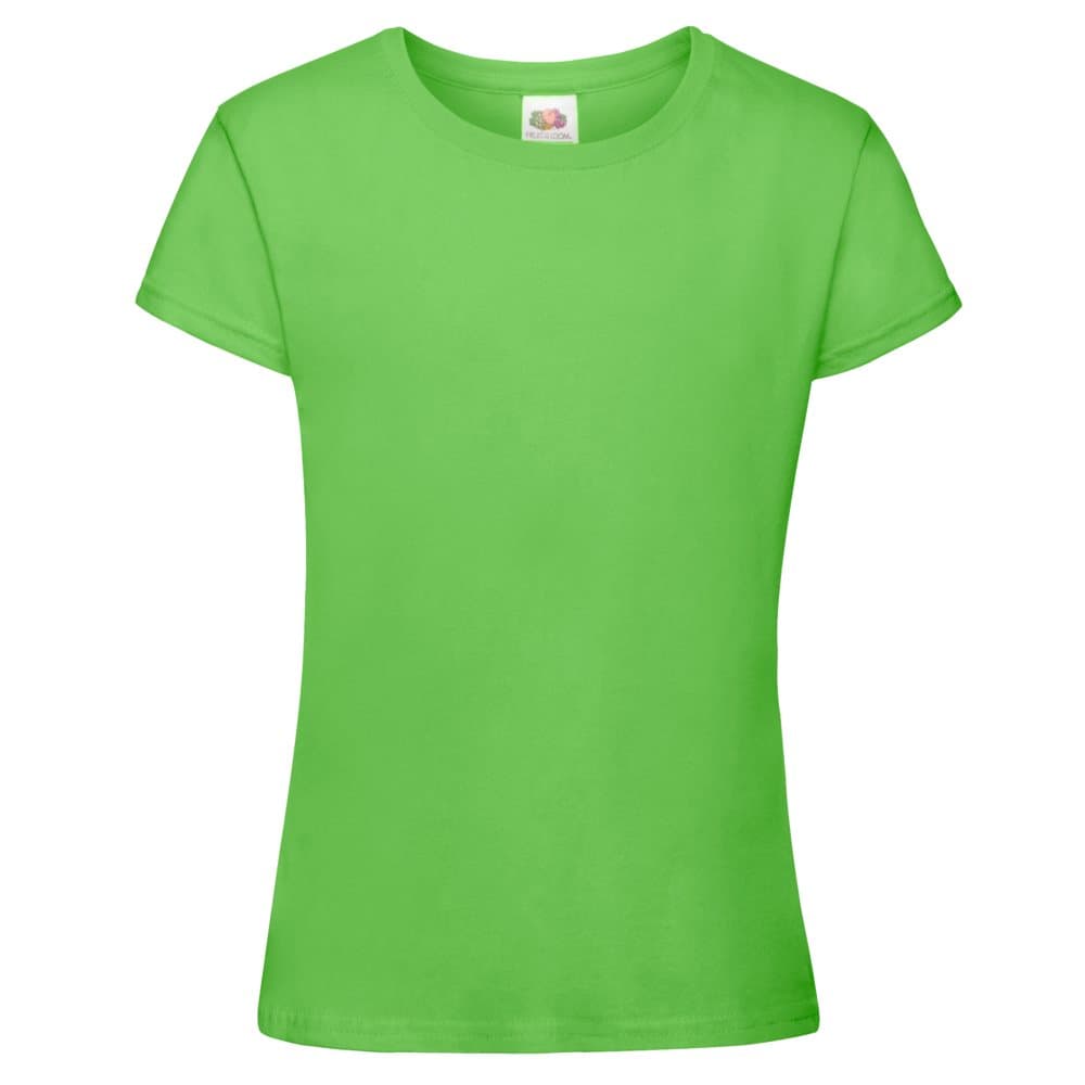 Fruit Of The Loom Girls Sofspun Short Sleeve T-Shirt (Pack of 2)