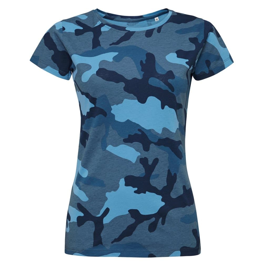 SOLS Camo dam-kortärmad T-shirt