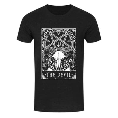 Deadly Tarot Mens The Devil T Shirt
