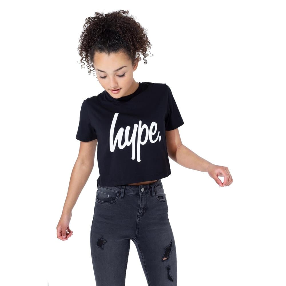 Hype Girls Script Crop T-shirt