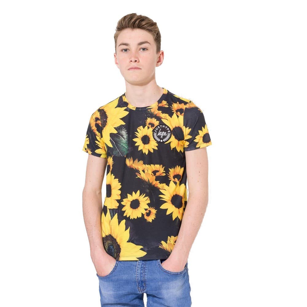Hype Childrens/Kids Unisex Sunflower Crest T-Shirt