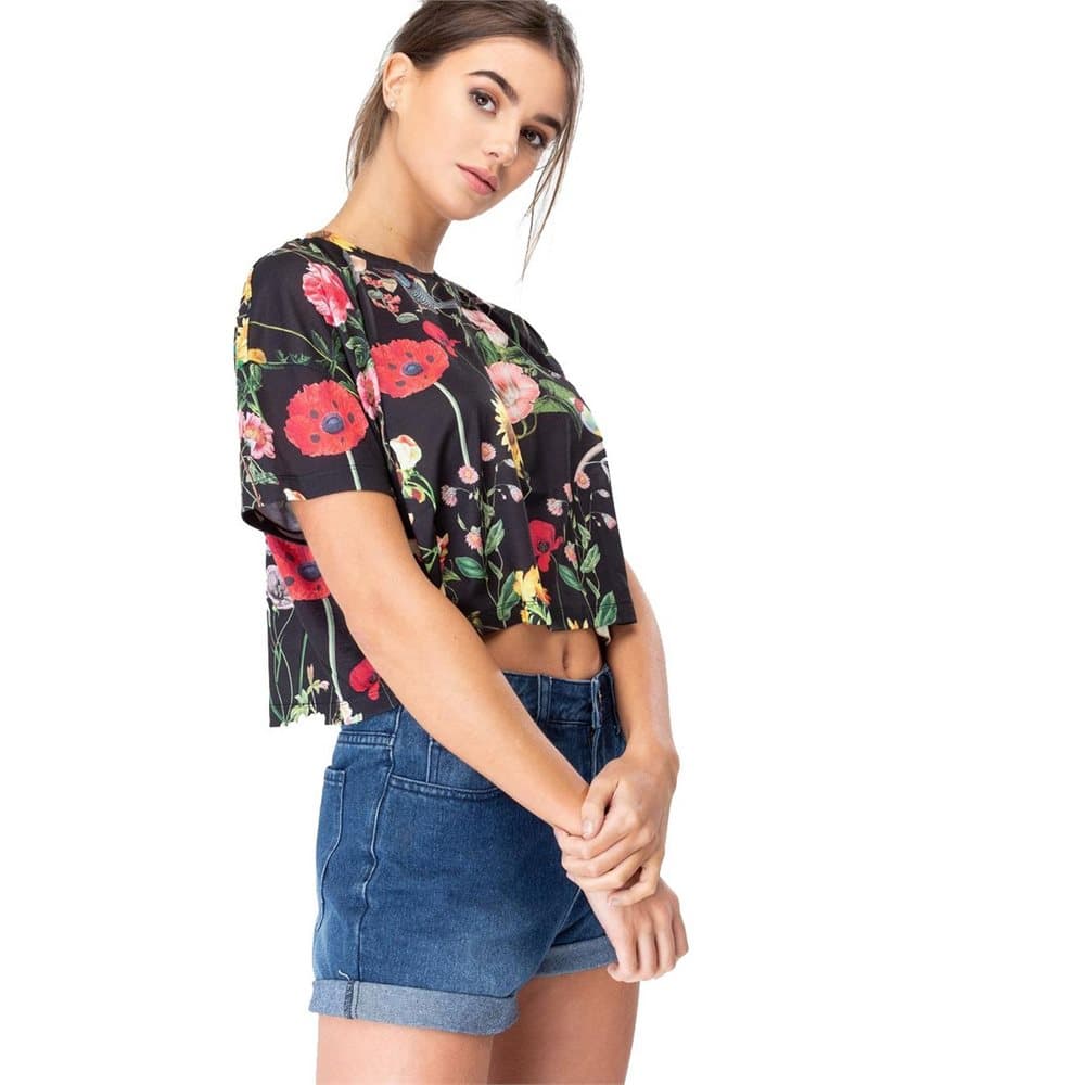Hype Womens/Ladies Regal Bird Crop T-shirt