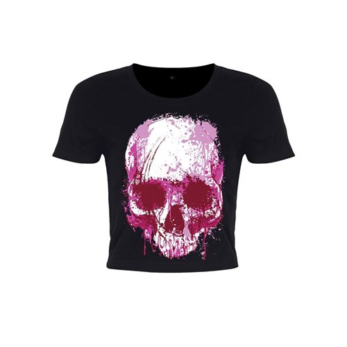 Bild av Unorthodox Collective Damer / kvinnor Cursive Skull Crop Top