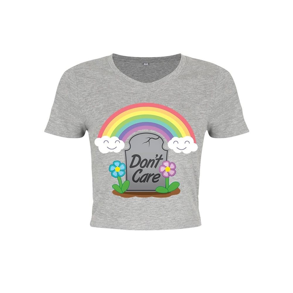 Grindstore Ladies/Womens Don`t Care Crop Top