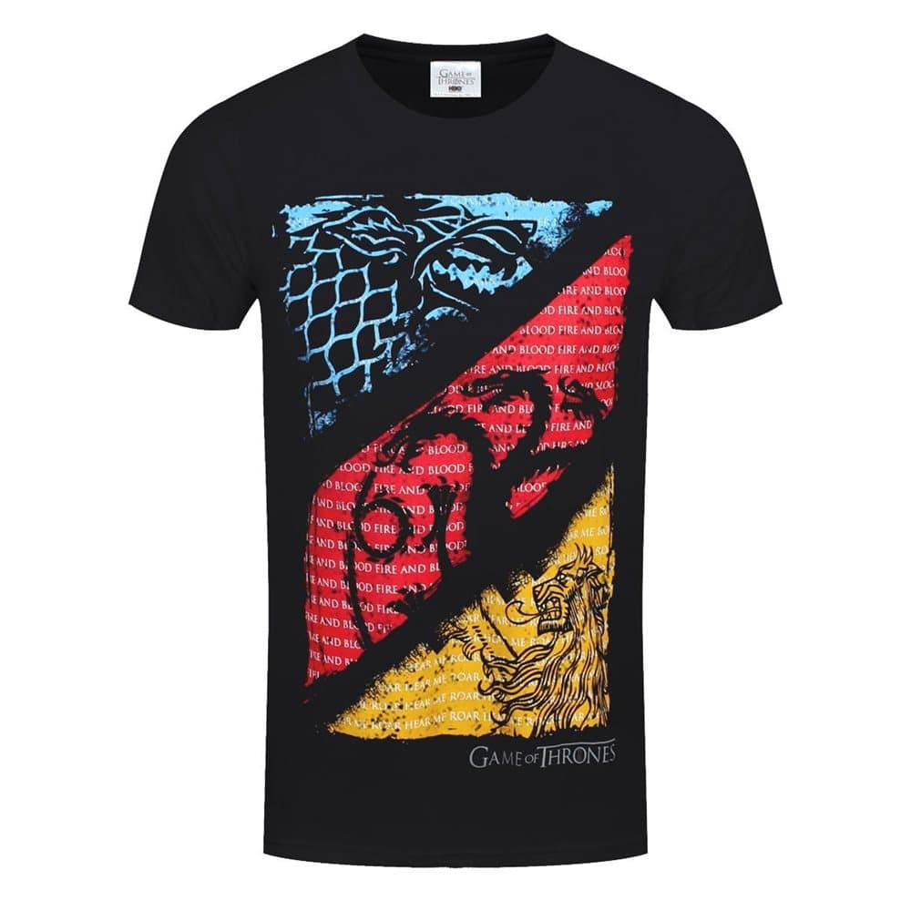 Game Of Thrones Mens Diagonal Sigils T-Shirt