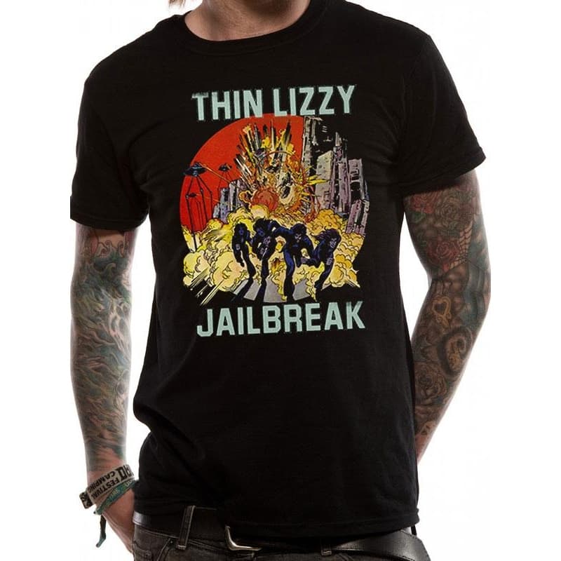 Thin Lizzy Vuxna Unisex Vuxna Jailbreak Explosion T-shirt