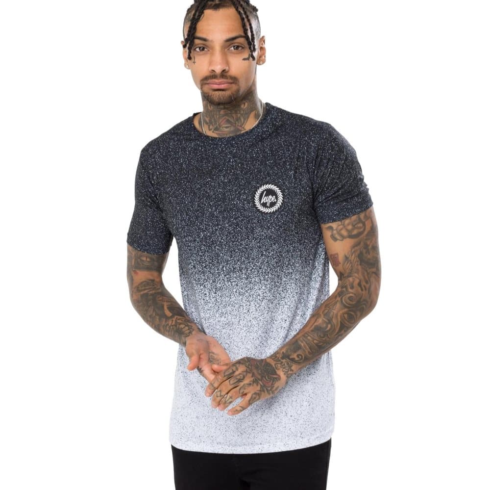 Hype Mens Crest Speckle Fade T-Shirt