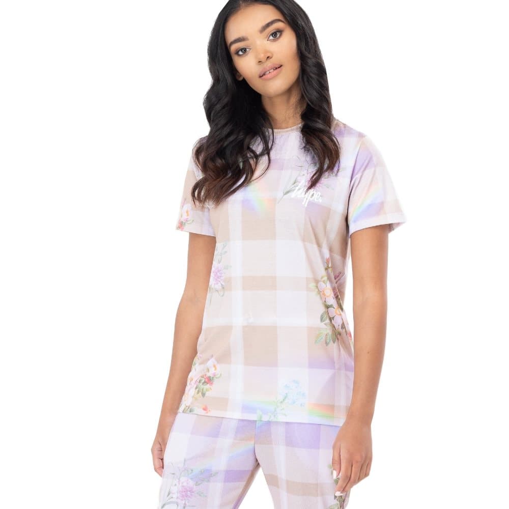 Hype Womens/Ladies Dream Check T-Shirt