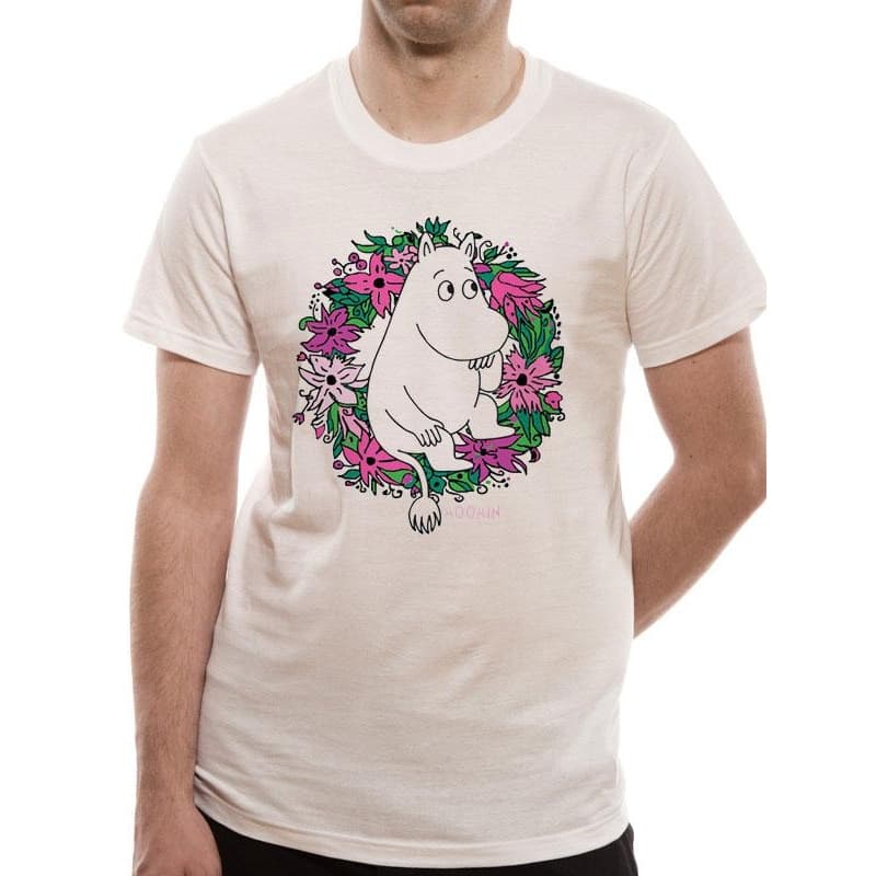 Moomin Unisex Adults Flower Design T-Shirt