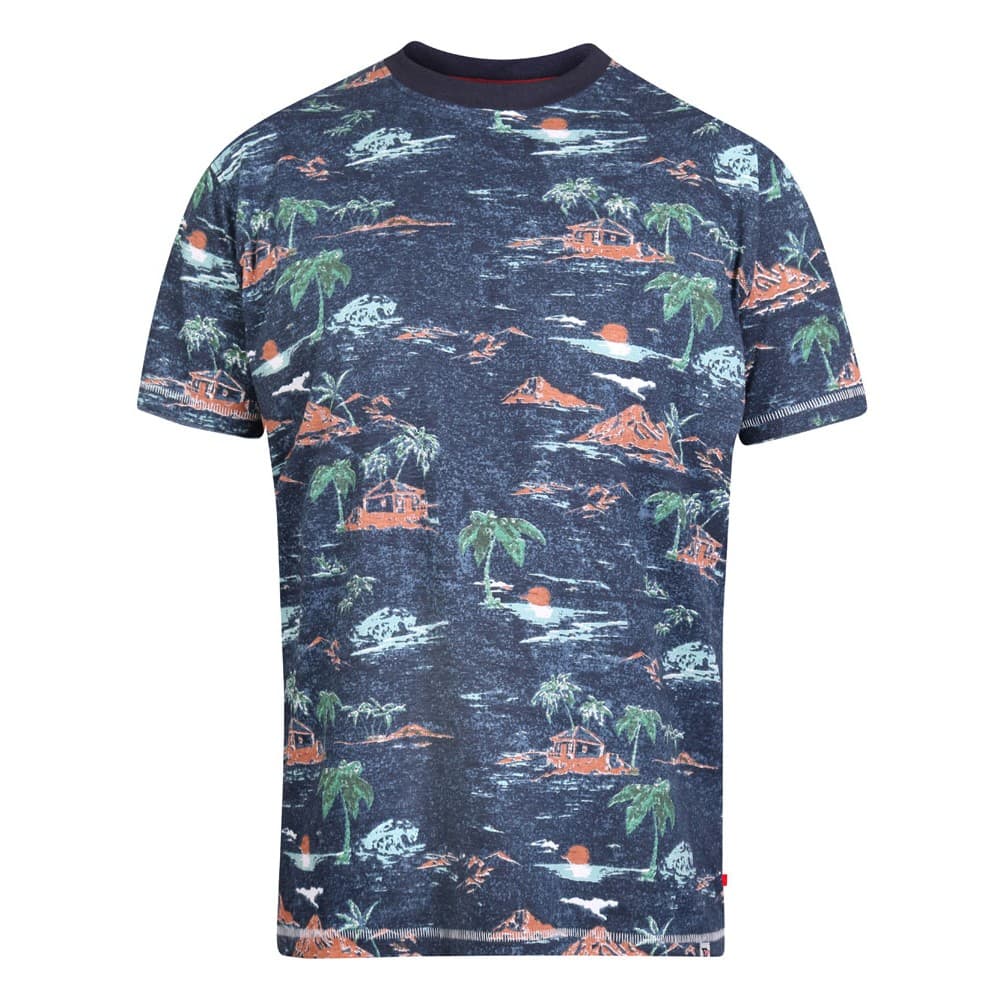 Duke Mens Chester Kingsize Hawaiian T-Shirt