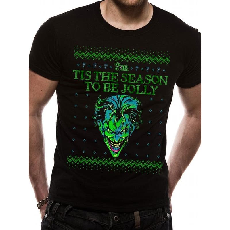 Batman Joker Unisex Vuxna Tis The Season Design Christmas T-Shirt