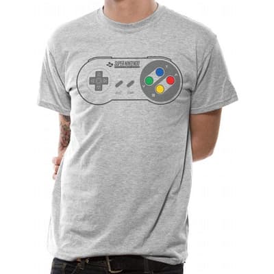Nintendo Mens Snes Controller Pad T-shirt