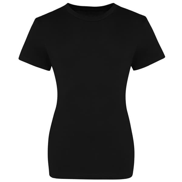 AWDis Just Ts Kvinnor/Damer The 100 Girlie T-Shirt Deep Black 16 UK