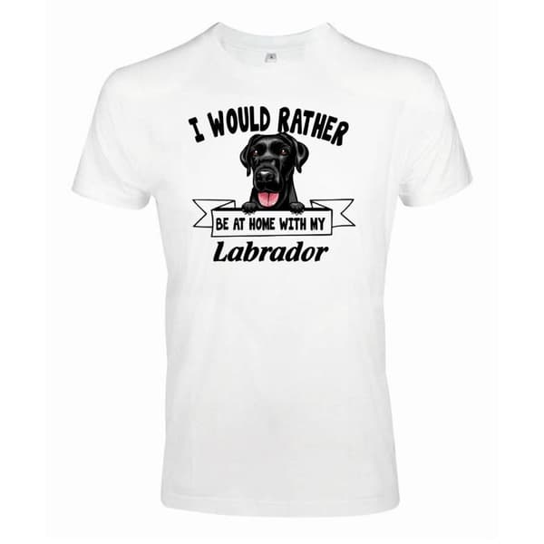 Labrador Kikande hund t-shirt - Rather be with...