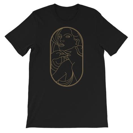 T-Shirt - BEAUTY ART DECO 5 - Black
