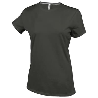 Kariban Womens/Ladies Feminine Fit Short Sleeve Crew Neck T-Shirt