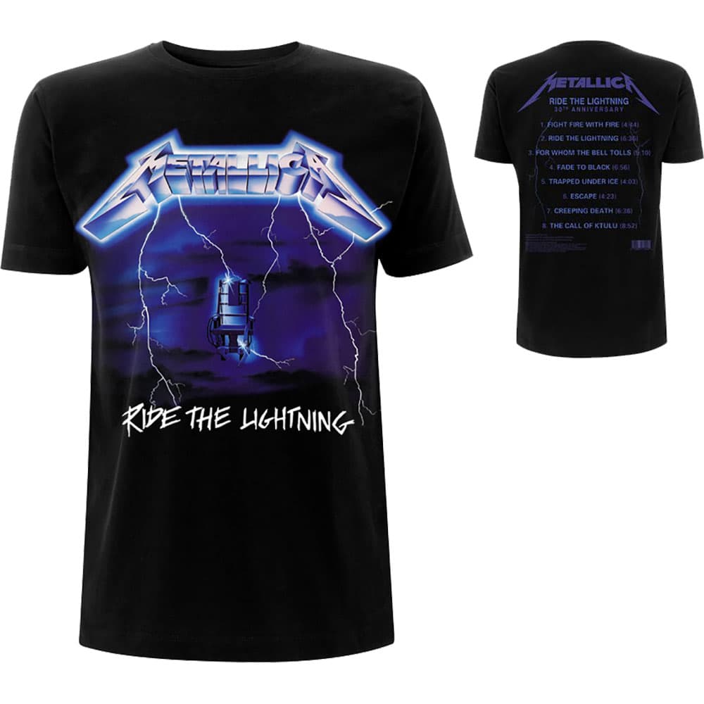 Metallica: T-shirt - Ride The Lightning Tracks